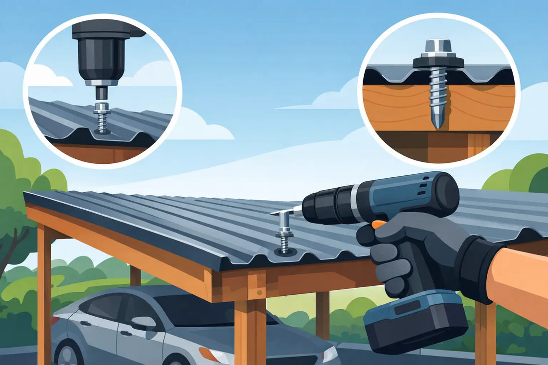 Carport-Dachplatten richtig verschrauben leicht gemacht