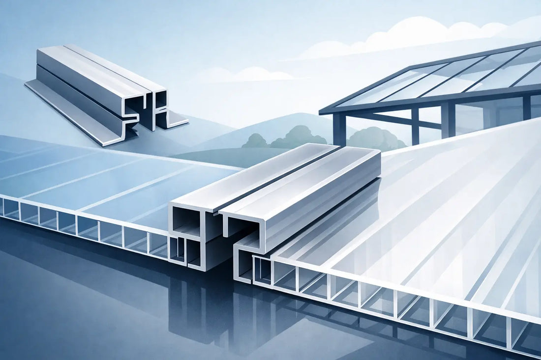 Alu Mittelprofil für Stegplatten richtig wählen