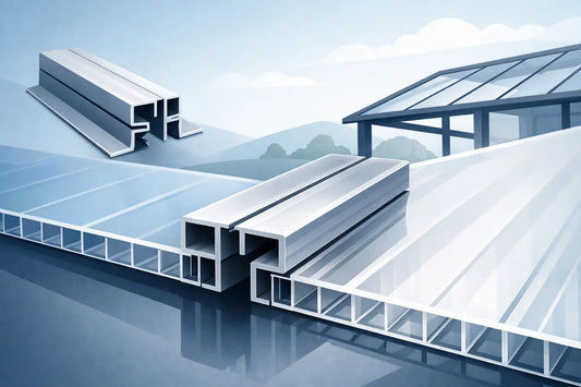 Alu Mittelprofil für Stegplatten richtig wählen