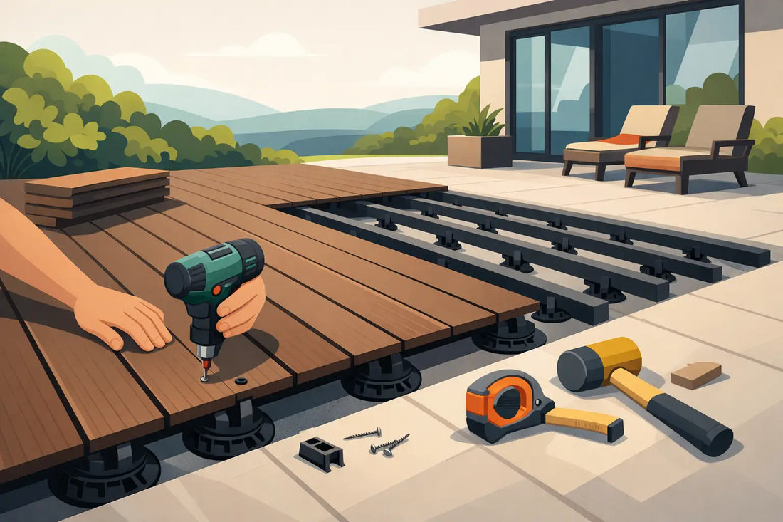 WPC-Terrassendielen verlegen - Anleitung