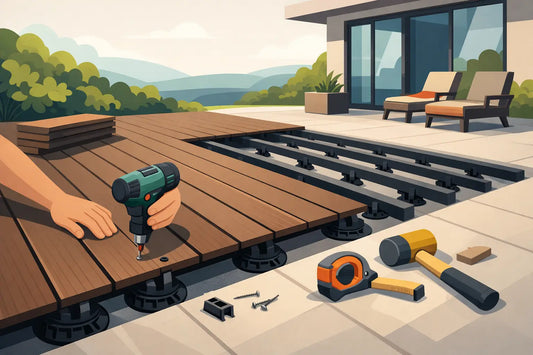 WPC-Terrassendielen verlegen - Anleitung