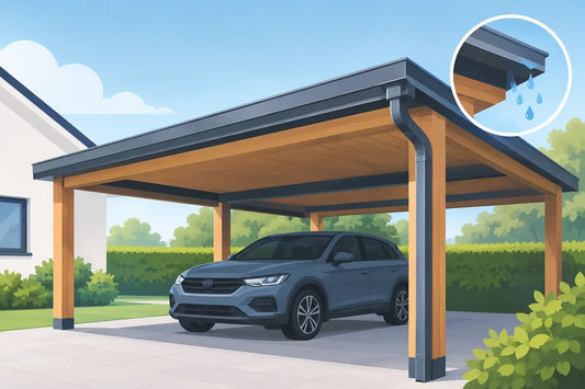Ist eine Carport Dachrinne nötig? Das zählt