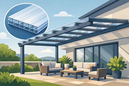 Doppelstegplatten für Terrassenüberdachung