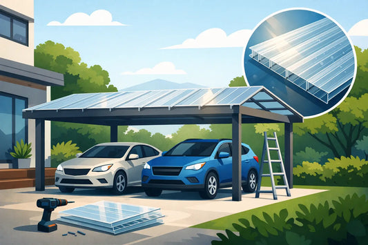 Carport erneuern mit Polycarbonat-Platten