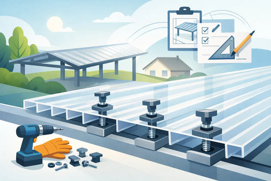 Abstandhalter Stegplatten Montage richtig planen