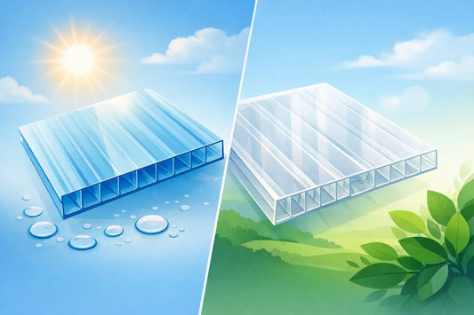 Doppelstegplatten aus Polycarbonat oder Acrylglas
