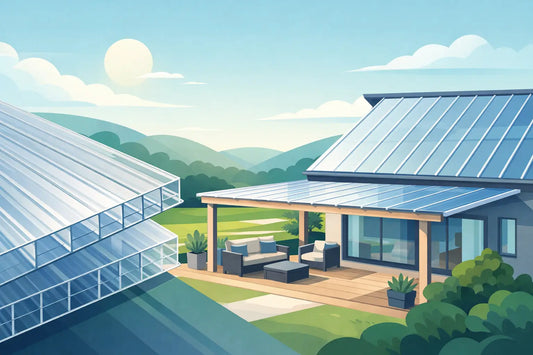 Polycarbonat Stegplatten für Dach und Terrasse