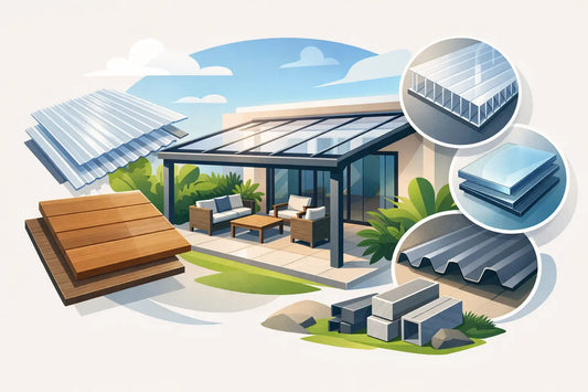 Beste Stegplatten-Terrassenüberdachung Materialwahl