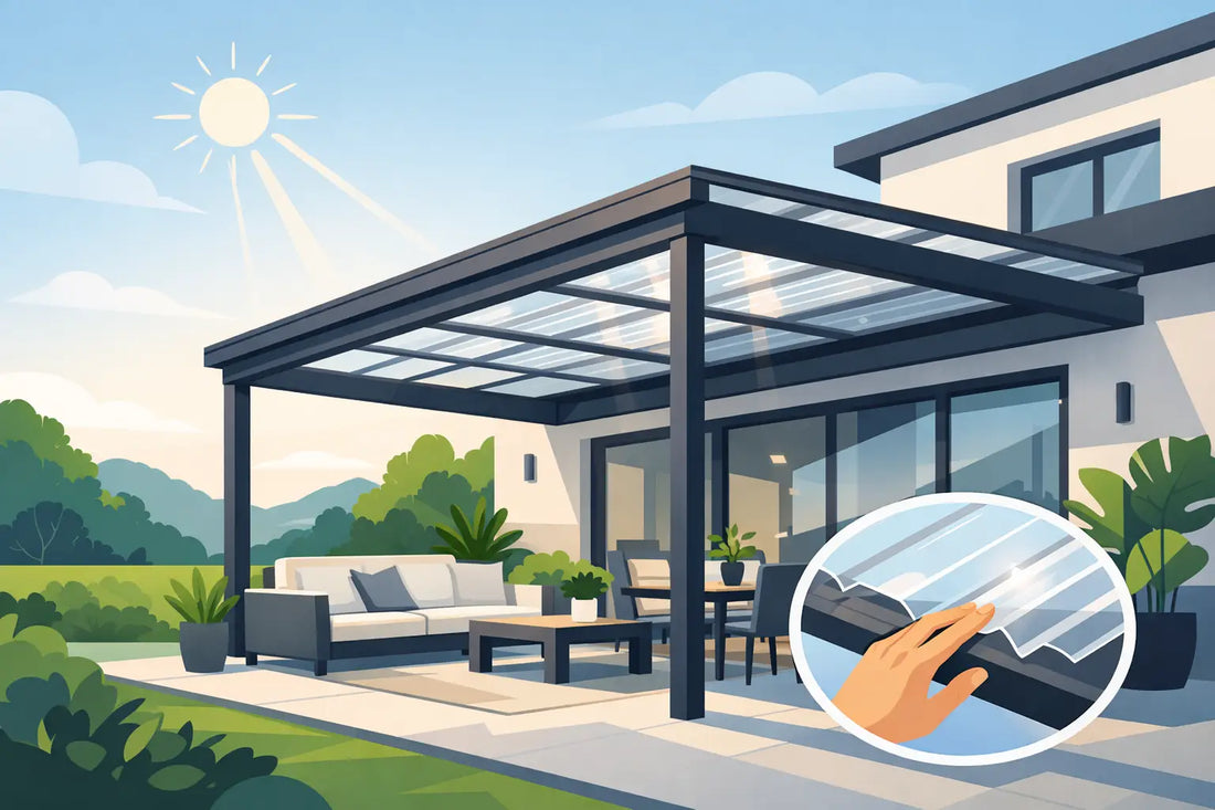 Moderne Terrassendächer mit Lichtplatten planen