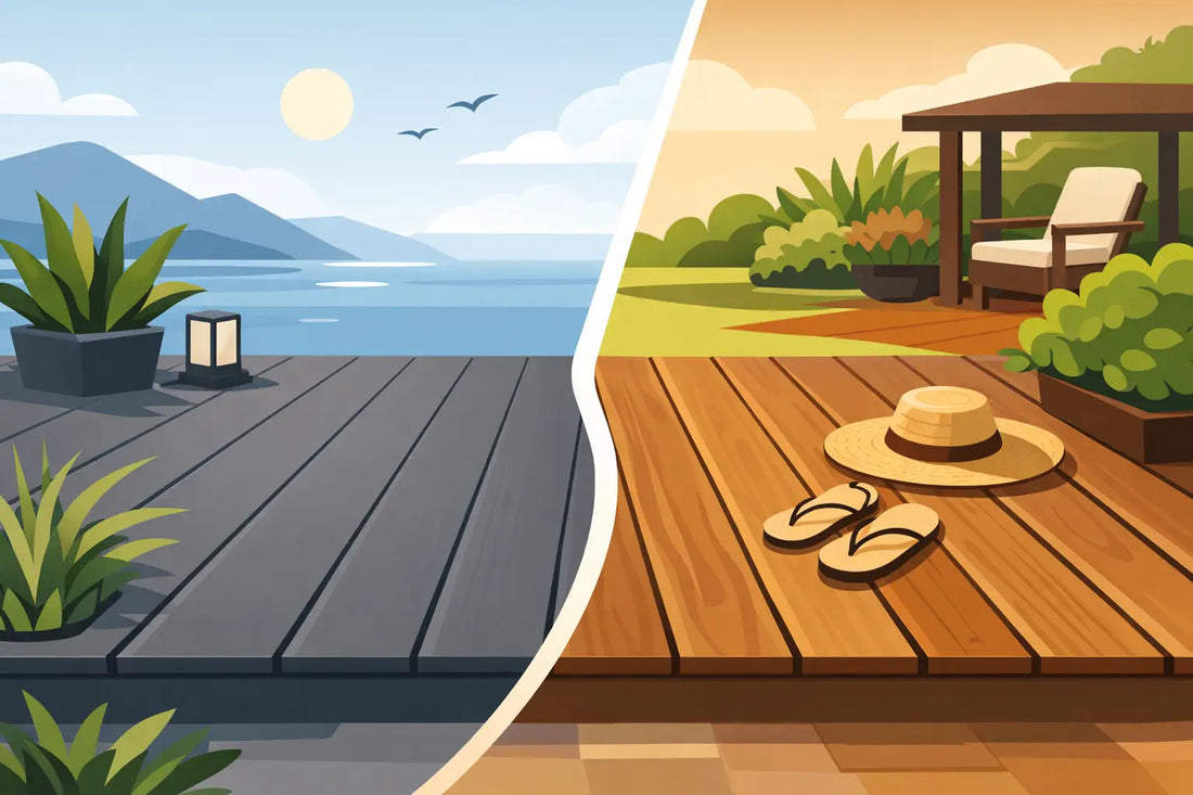 WPC oder Holzdielen Terrasse - was passt?