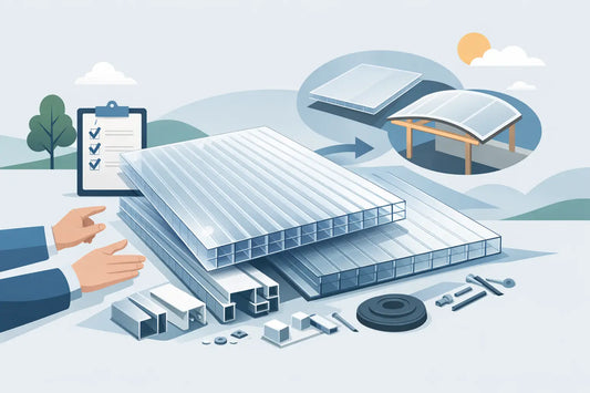 Polycarbonat Stegplatten Komplettset richtig wählen