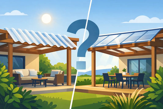 Lichtplatten oder Stegplatten für die Terrasse?