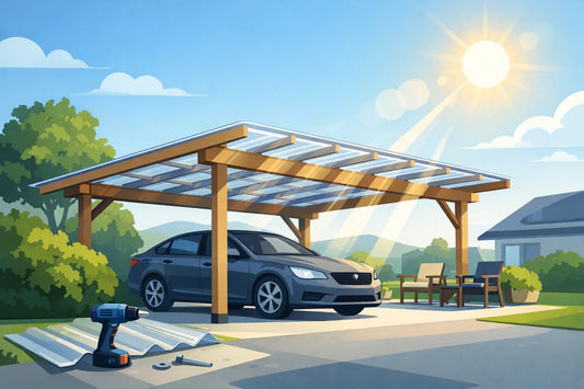 Leitfaden Carport-Dach mit Lichtplatten