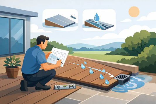 Terrassengefälle planen - so klappt der Ablauf