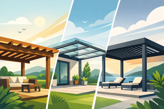 Trends bei Materialien für Terrassenüberdachungen 2026