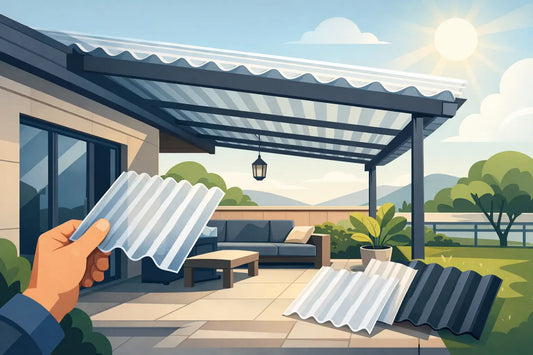 Wellplatten für Terrassenüberdachung wählen