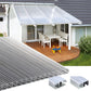 kf-handel.net GmbH-16mm Stegplatten Komplettset Polycarbonat 3-fach klar - Alu-Gummi-Profil-Stegplatten Komplettset PC klar-Stegplatten-Guenstig.de
