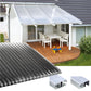 kf-handel.net GmbH-16mm Stegplatten Komplettset Polycarbonat 3-fach graphit - Alu-Gummi-Profil-Stegplatten Komplettset PC graphit/anthrazit-Stegplatten-Guenstig.de