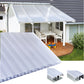 kf-handel.net GmbH-16mm Stegplatten Komplettset Polycarbonat X-Struktur opal-weiss - Alu-Gummi-Profil-Stegplatten Komplettset PC opal-weiß-Stegplatten-Guenstig.de