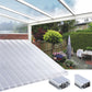 kf-handel.net GmbH-16mm Stegplatten Komplettset Polycarbonat Breitkammer opal-weiss - Alu-Alu-Profil-Stegplatten Komplettset PC opal-weiß-Stegplatten-Guenstig.de
