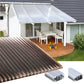 kf-handel.net GmbH-16mm Stegplatten Komplettset Polycarbonat 3-fach bronze - Alu-Alu-Profil-Stegplatten Komplettset PC bronce-Stegplatten-Guenstig.de