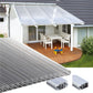 kf-handel.net GmbH-16mm Stegplatten Komplettset Polycarbonat 3-fach klar - Alu-Alu-Profil-Stegplatten Komplettset PC klar-Stegplatten-Guenstig.de