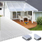 kf-handel.net GmbH-16mm Stegplatten Komplettset Polycarbonat 3-fach opal-weiss - Alu-Alu-Profil-Stegplatten Komplettset PC opal-weiß-Stegplatten-Guenstig.de