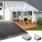 kf-handel.net GmbH-16mm Stegplatten Komplettset Polycarbonat 3-fach graphit - Alu-Alu-Profil-Stegplatten Komplettset PC graphit/anthrazit-Stegplatten-Guenstig.de