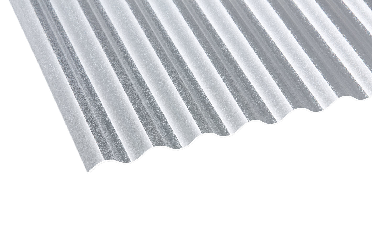 3mm ACRYLGLAS-Wellplatten 76/18 SINUS - KLAR - C-Struktur