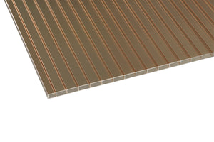 16mm Stegdoppelplatten SDP16 16/32mm bronze Acrylglas