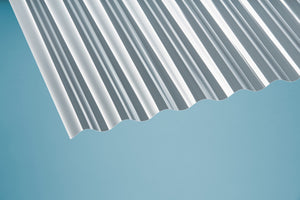 Scobalit-1,3mm Polycarbonat - Lichtplatten Sinuswelle 76/18 - farblos klar-1,3mm Polycarbonat-Stegplatten-Guenstig.de