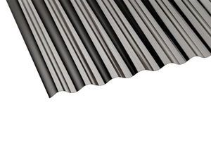 0,8mm Polycarbonat - Lichtplatte Sinuswelle 76/18 - farblos klar