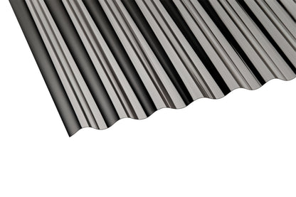 0,8mm Polycarbonat - Lichtplatte Sinuswelle 76/18 - farblos klar