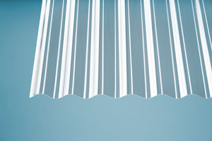 1,3mm Polycarbonat - Lichtplatten Sinuswelle 76/18 - farblos klar