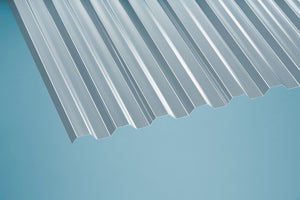 Scobalit-1,3mm Polycarbonat - Lichtplatte TRAPEZ 76/18 - farblos klar-1,3mm Polycarbonat-Stegplatten-Guenstig.de