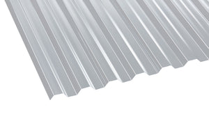 0,8mm Polycarbonat - Lichtplatte TRAPEZ 76/18 - farblos klar