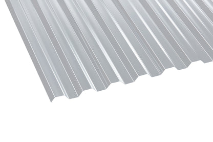0,8mm Polycarbonat - Lichtplatte TRAPEZ 76/18 - farblos klar