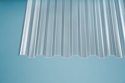 1,3mm Polycarbonat - Lichtplatte TRAPEZ 76/18 - farblos klar