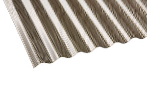 Gutta Plastics-2,6mm Polycarbonat-Wellplatten 76/18 SINUS - BRONCE WABE AKTION-2,6mm Polycarbonat-Stegplatten-Guenstig.de