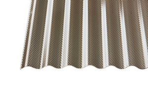 2,6mm Polycarbonat-Wellplatten 76/18 SINUS - BRONCE WABE AKTION