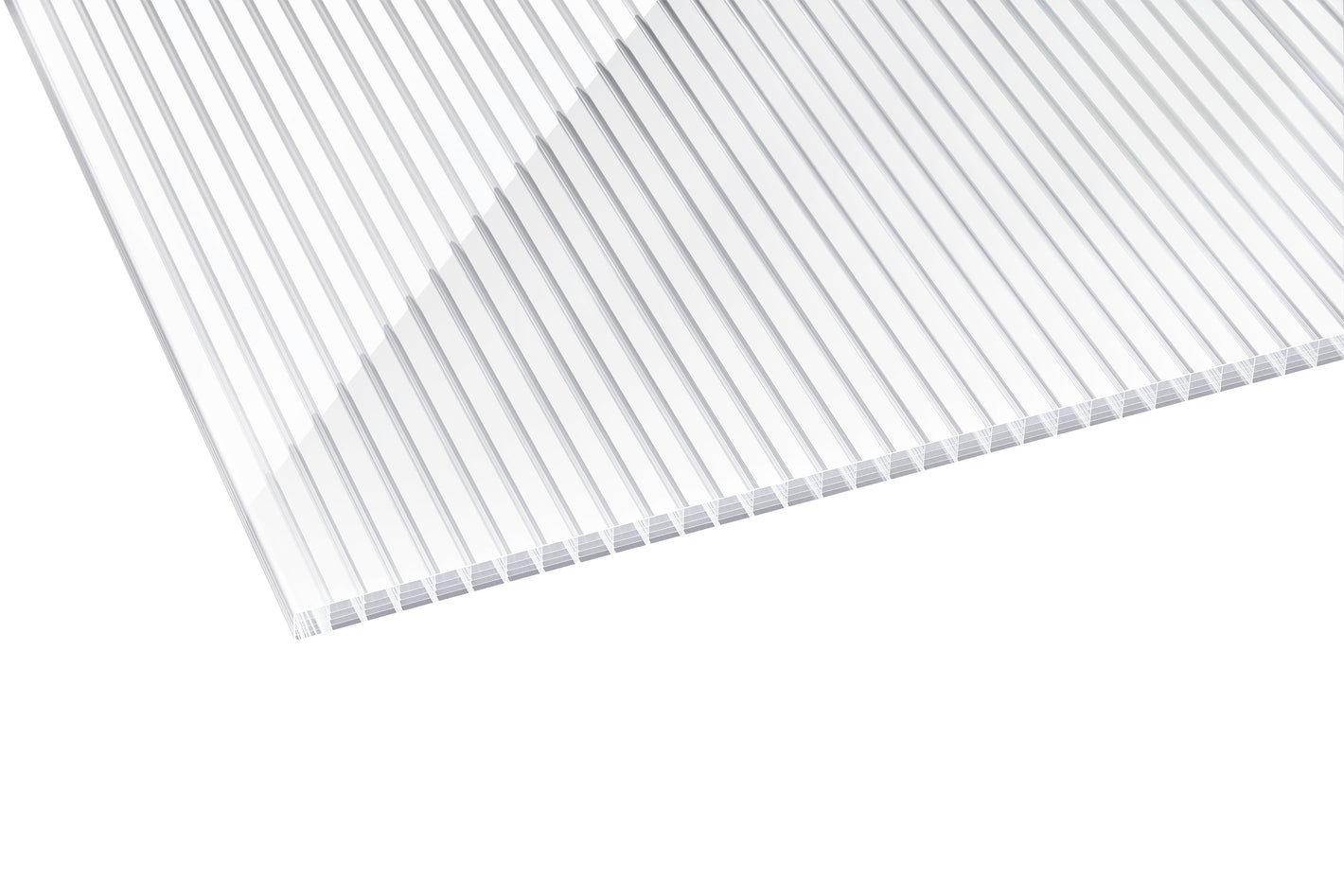 16mm Hohlkammerplatten klar/weiss Polycarbonat Typ gestreift 16 longlife