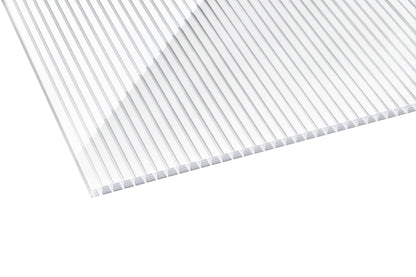 16mm Hohlkammerplatten klar/weiss Polycarbonat Typ gestreift 16 longlife