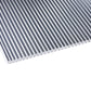 16mm Stegplatten Komplettset Polycarbonat gestreift anthrazit - Alu-Gummi-Profil