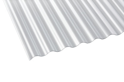 1,4mm Polycarbonat - Lichtplatten Sinuswelle 76/18 klar gerillt