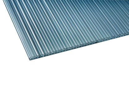 kf-handel.net GmbH-16mm Stegplatten Komplettset Polycarbonat X-Struktur graphit - Alu-Alu-Profil-Stegplatten Komplettset PC graphit/anthrazit-Stegplatten-Guenstig.de