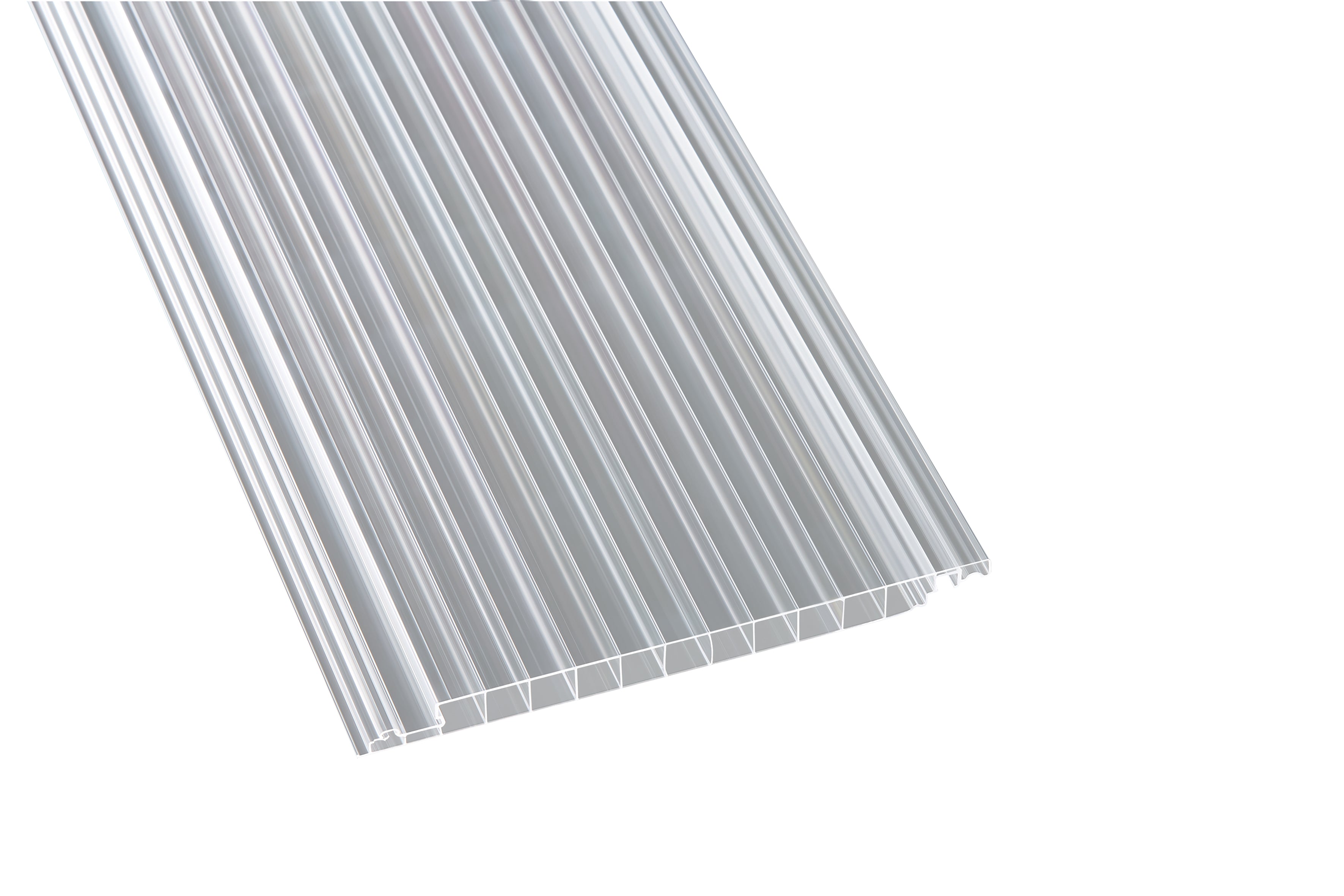 Scobalit-16mm Hohlkammerpaneele KLAR Polycarbonat - 230mm Breite-Hohlkammerpaneele-PC-Stegplatten-Guenstig.de