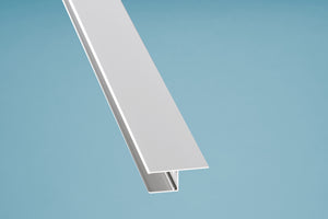 Alu-U-Profil - Lasche LÄNGS - für 16mm Paneele - silber eloxiert