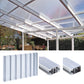 kf-handel.net GmbH-16mm Stegplatten Komplettset Marlon® Premium KLAR Alu-Alu-Profil-Stegplatten Komplettset PC klar-Stegplatten-Guenstig.de