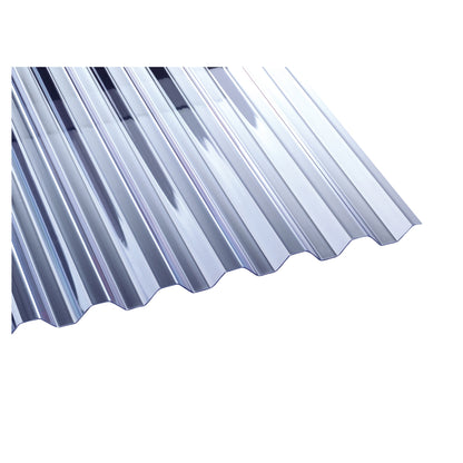 PVC - Lichtplatte Trapez 70/18 - farblos - klar - ca. 1,2mm