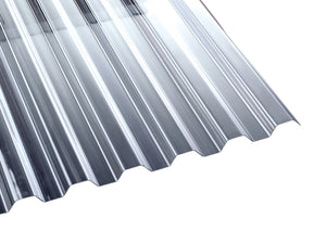 1,5mm Polycarbonat - Lichtplatten klar Spundwand Trapez 76/18